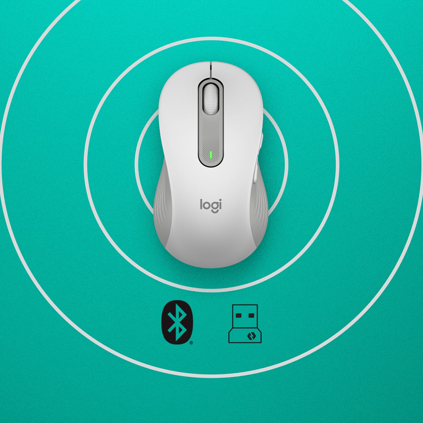 Logitech Signature M650 L Wireless Mouse left-handed - OFF-WHITE