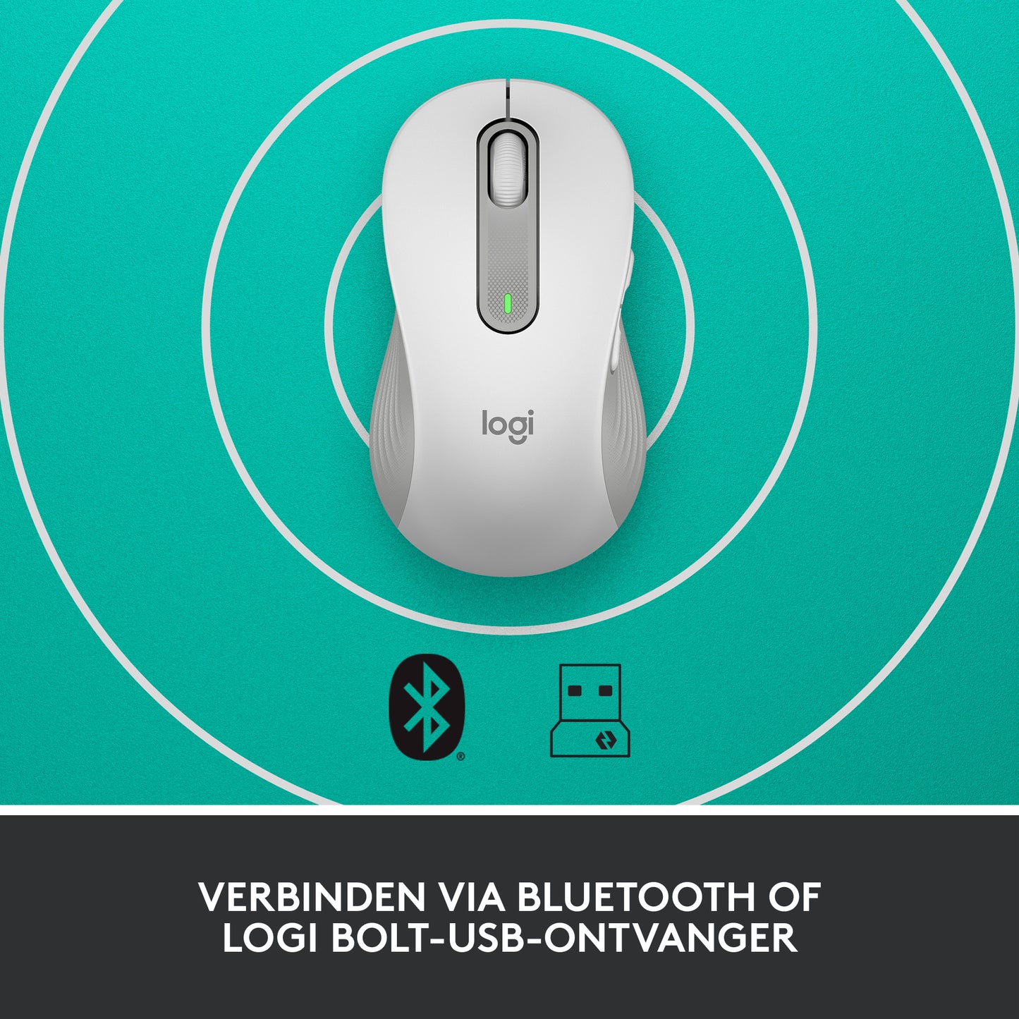 Logitech Signature M650 L Wireless Mouse left-handed - OFF-WHITE