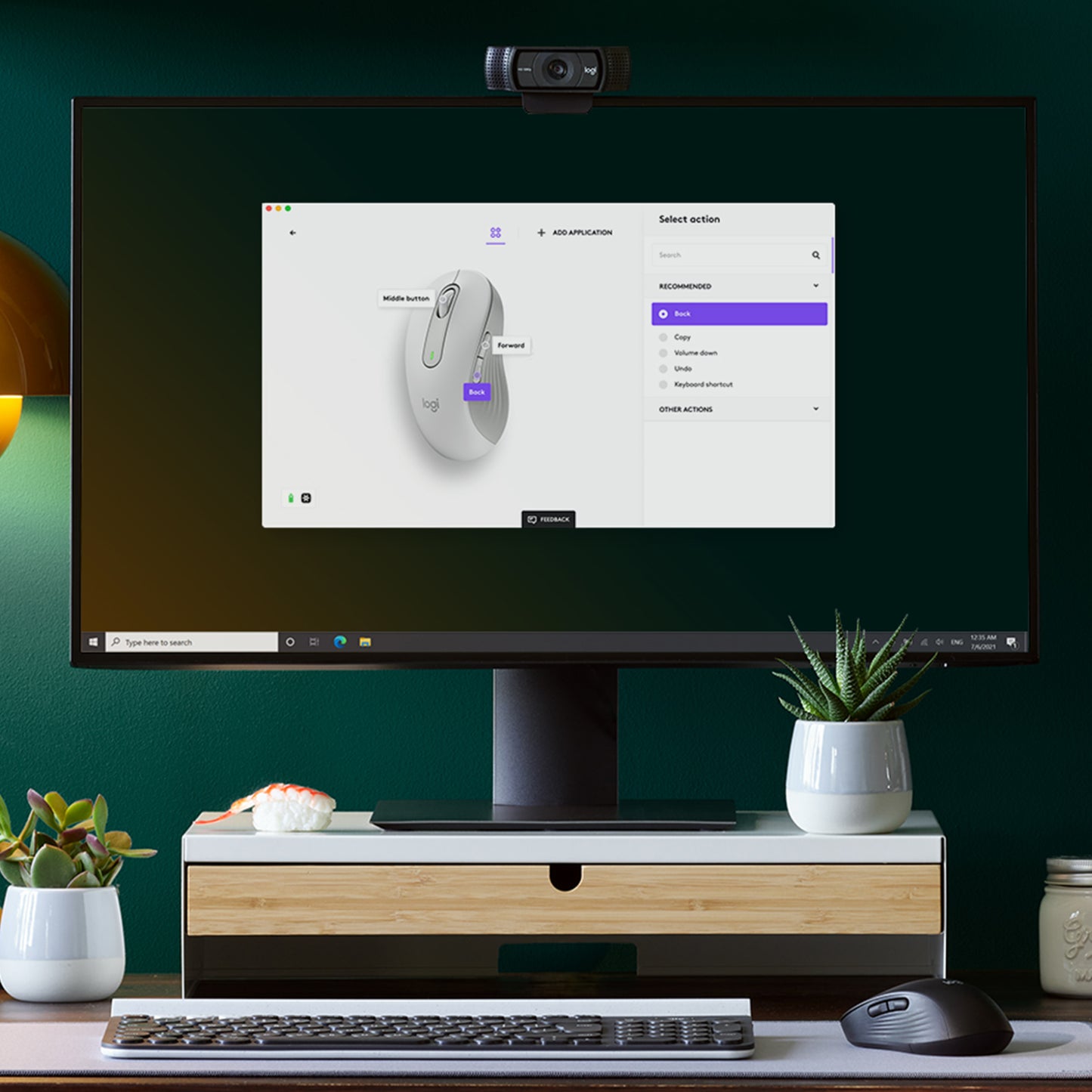 Logitech Signature M650 L Wireless Mouse left-handed - OFF-WHITE