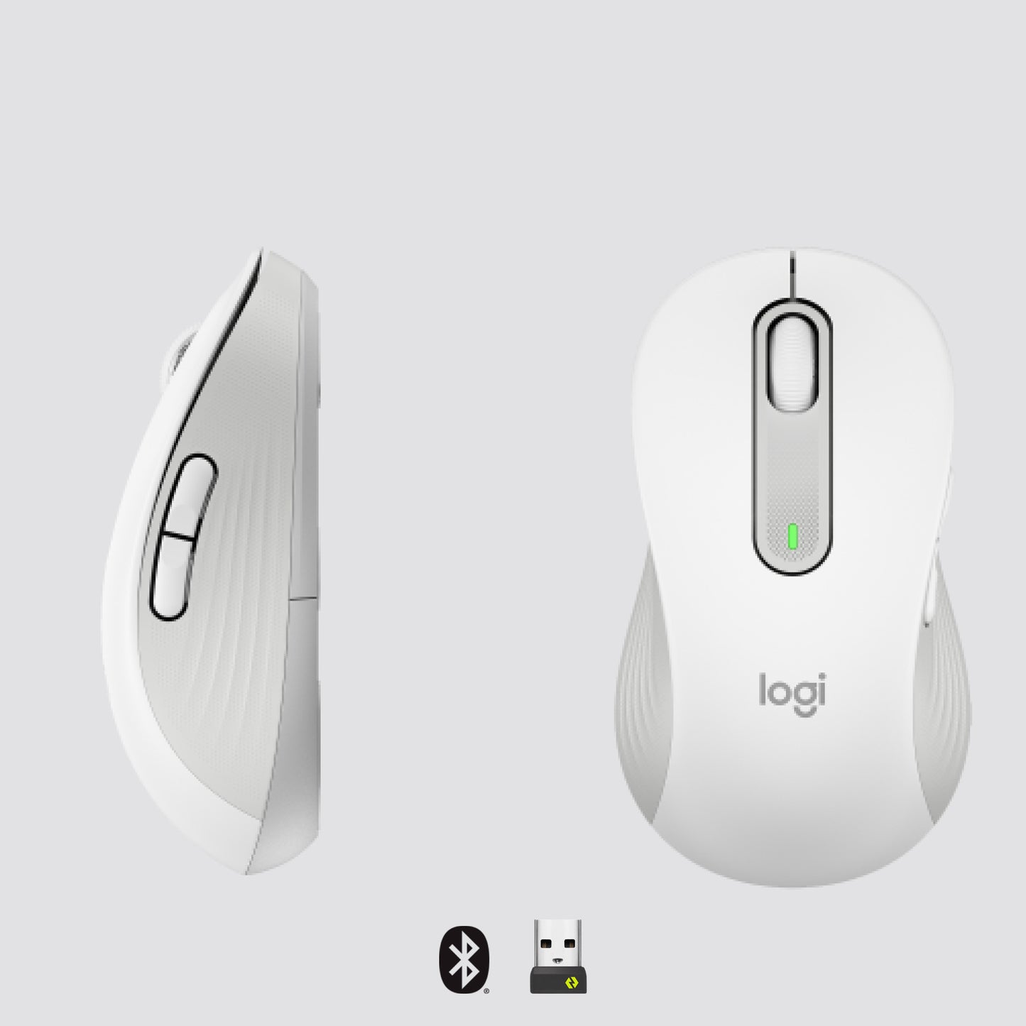 Logitech Signature M650 L Wireless Mouse left-handed - OFF-WHITE