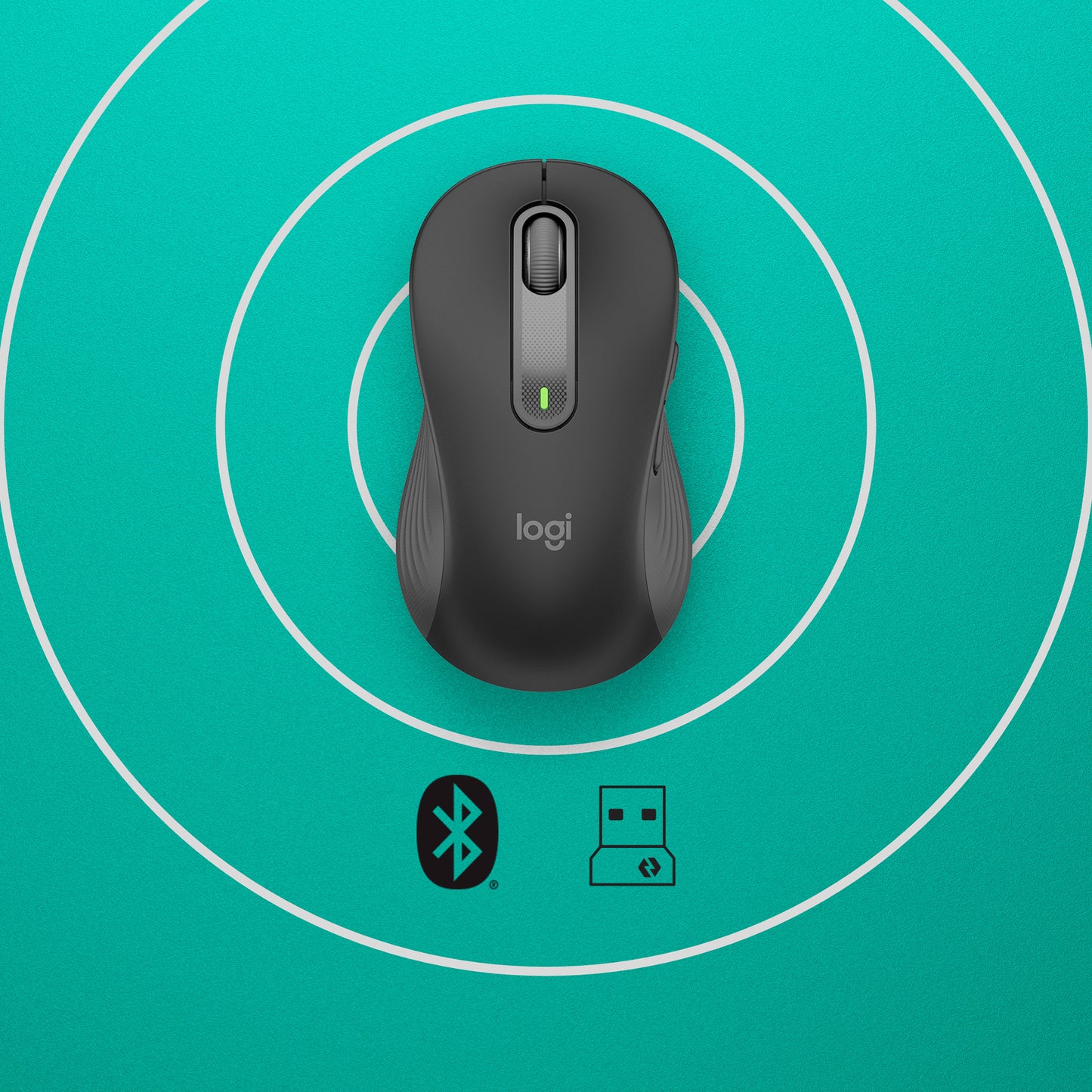 Logitech Signature M650 L Wireless Mouse left-handed- GRAPHITE