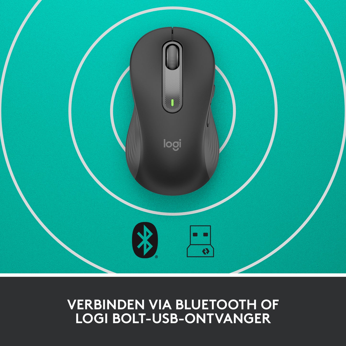 Logitech Signature M650 L Wireless Mouse left-handed- GRAPHITE
