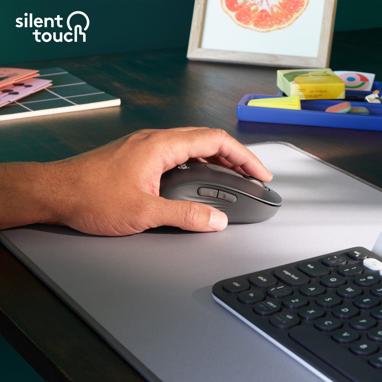 Logitech Signature M650 L Wireless Mouse left-handed- GRAPHITE