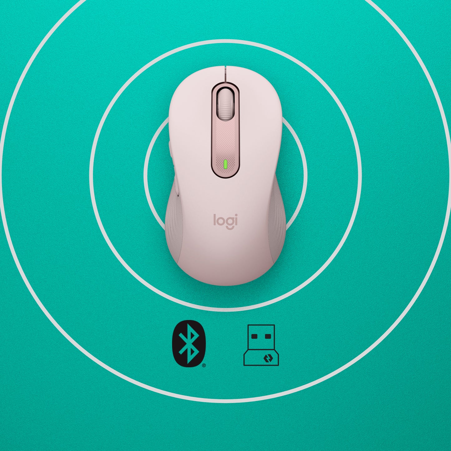 Logitech Signature M650 L Wireless Mouse - ROSE