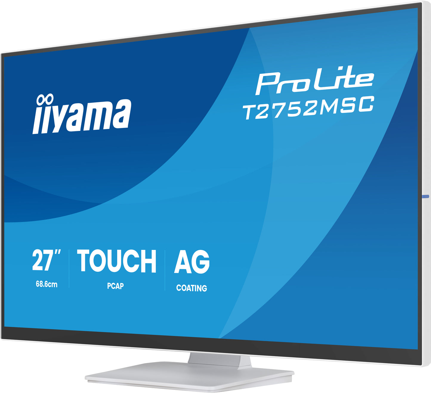 IIYAMA T2752MSC-W1AG 27inch WHITE IPS Optical Bonded PCAP 10P Touch with AG and Anti-Finger print coating 1920x1080