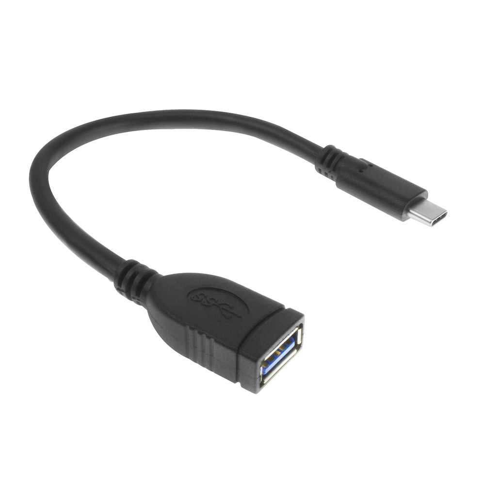 ACT USB 3.2 Gen2 OTG kabel C male - A female 0,2 meter, Zip Bag