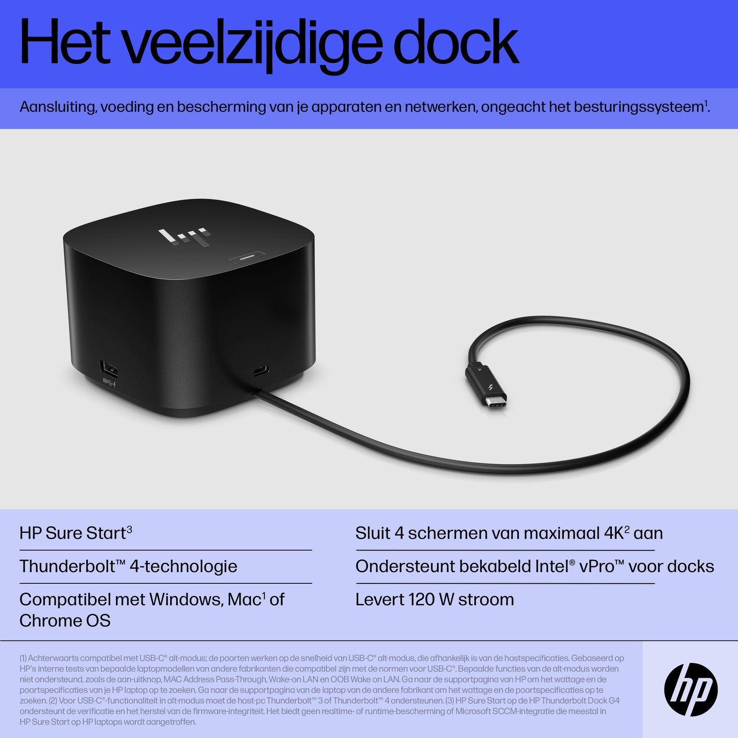HP Thunderbolt 120W G4 Dock 4J0A2AA#ABB