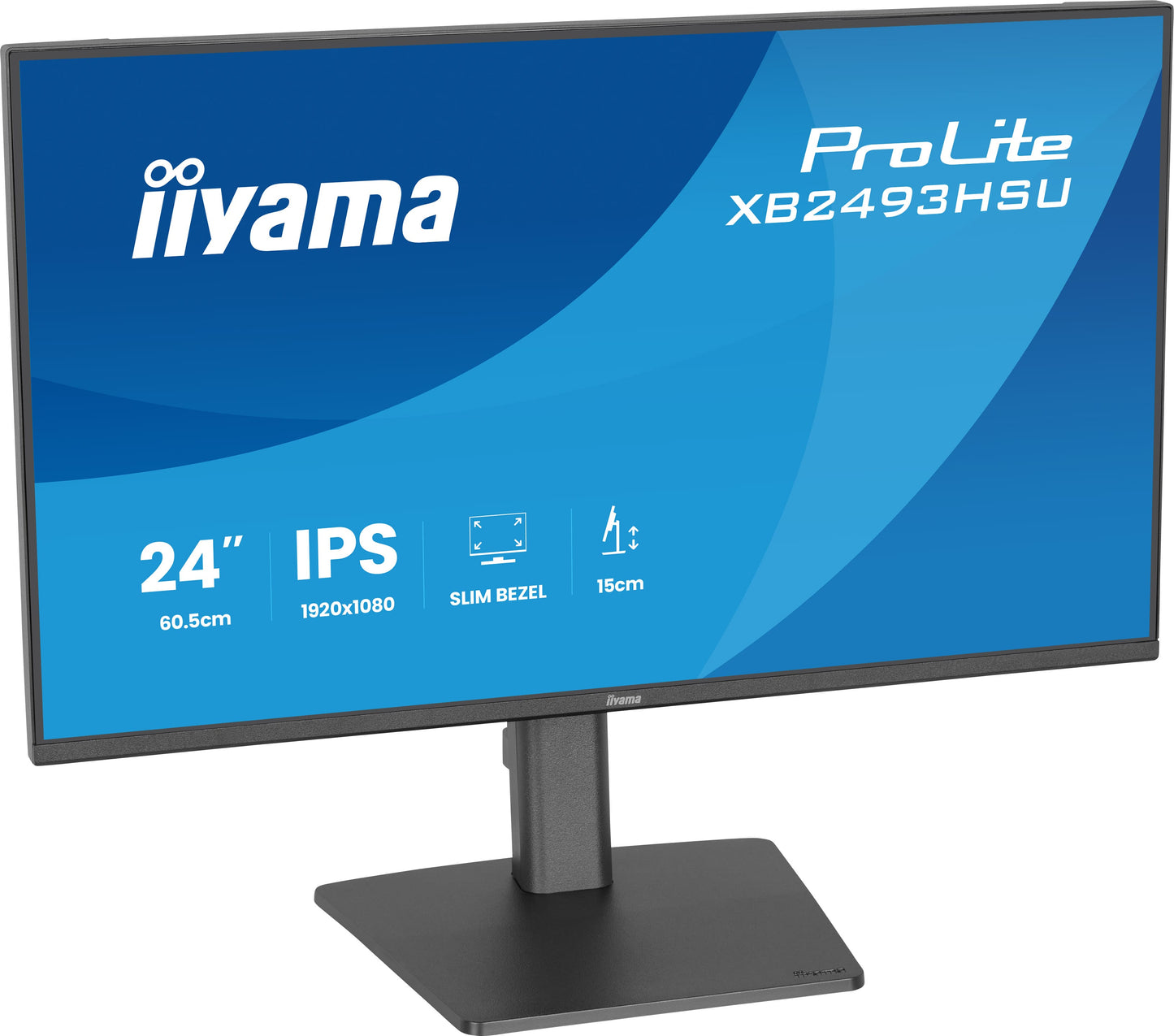 IIYAMA XB2493HSU-B1 24inch IPS FHD 120Hz 350cd/m2 1ms 1500:1 Speakers HDMI DP Speakers USB 2x2.0 15cm Height Adj.