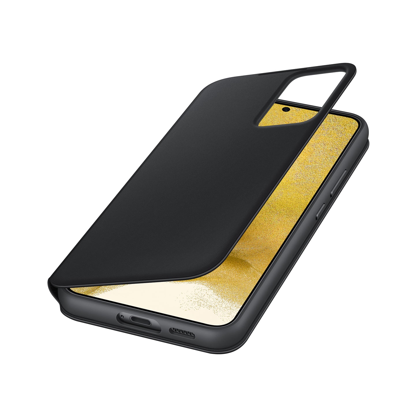 Samsung Clear View cover - black - for Samsung Galaxy S22+