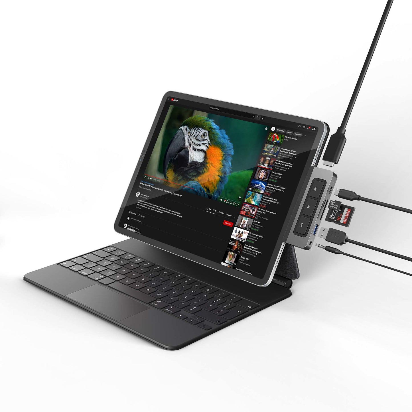 HyperDrive Media 6in1 USB-C Hub for iPad HD449