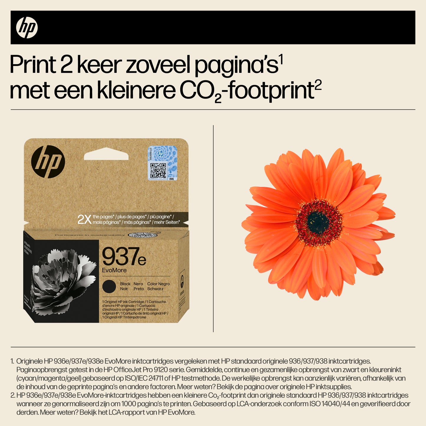 HP 937e EvoMore Black Original Ink Cartridge