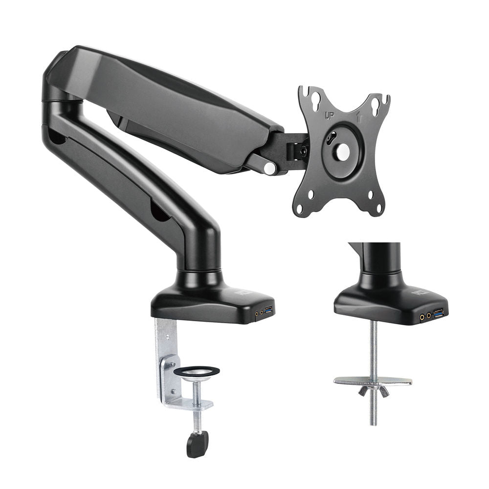 Monitor desk mount stand gas spring 1 Screen