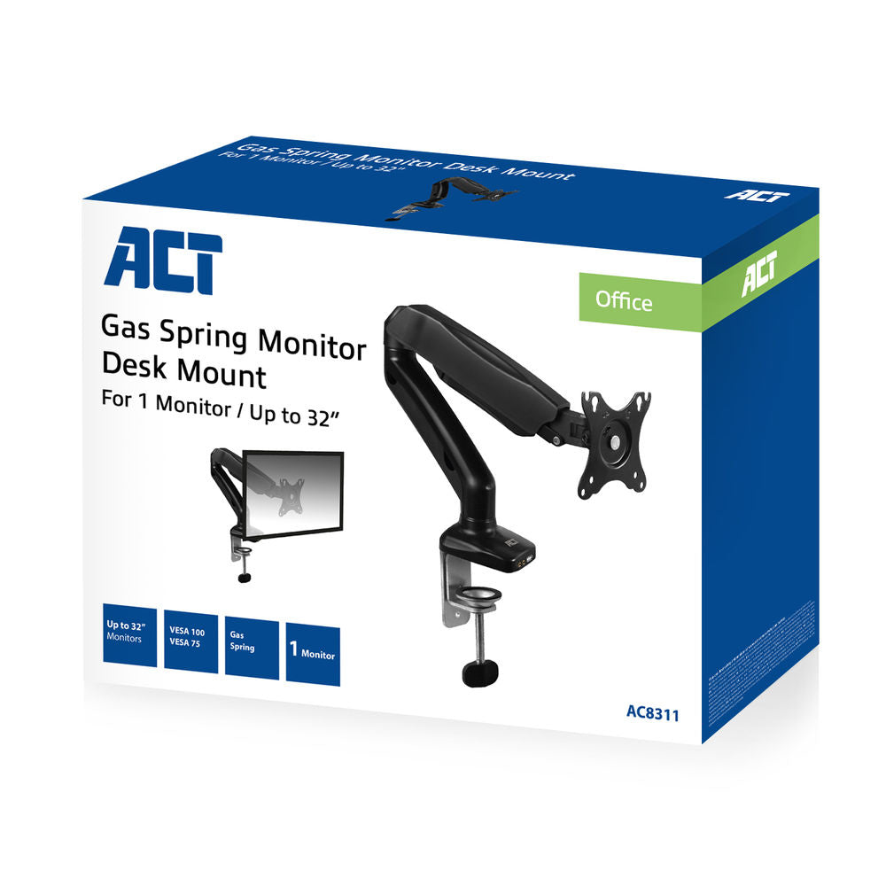 Monitor desk mount stand gas spring 1 Screen