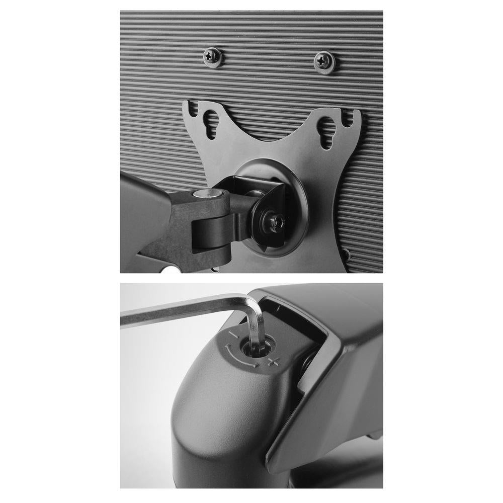 Monitor desk mount stand gas spring 1 Screen