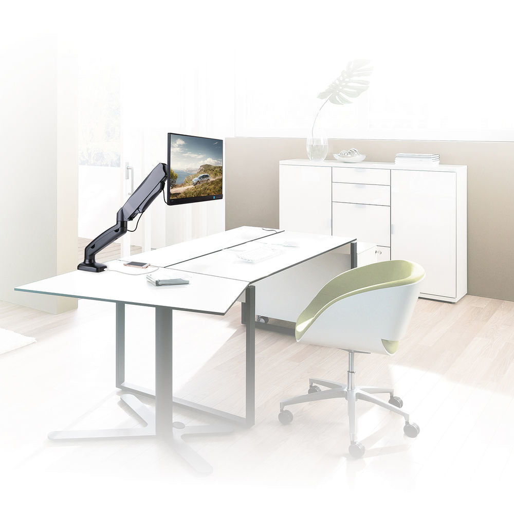 Monitor desk mount stand gas spring 1 Screen