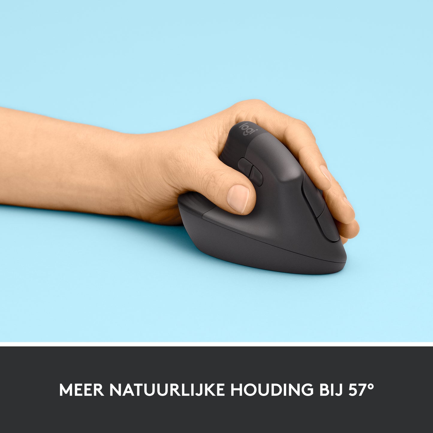 LOGITECH LIFT Left Vertical Ergonomic Mouse - GRAPHITE / BLACK - EMEA