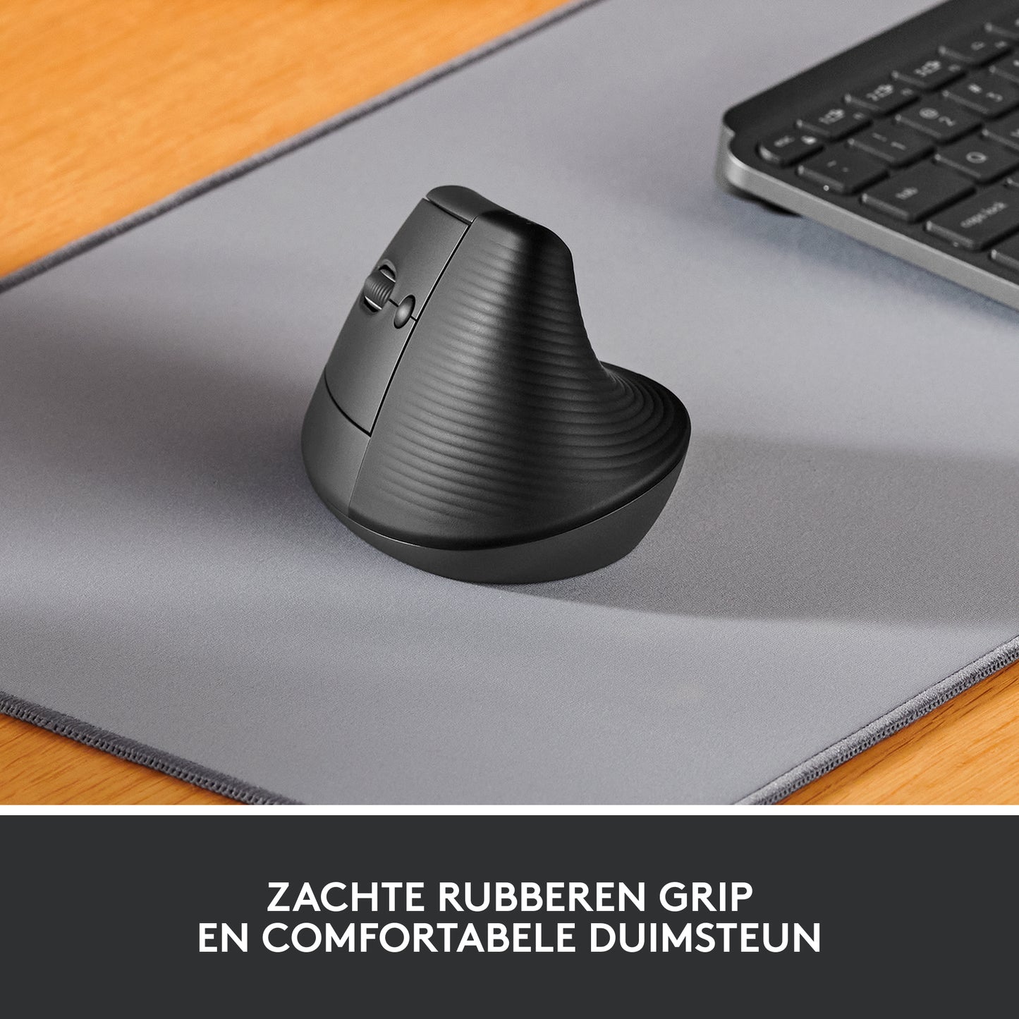 LOGITECH LIFT Left Vertical Ergonomic Mouse - GRAPHITE / BLACK - EMEA