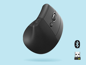 LOGITECH LIFT Left Vertical Ergonomic Mouse - GRAPHITE / BLACK - EMEA