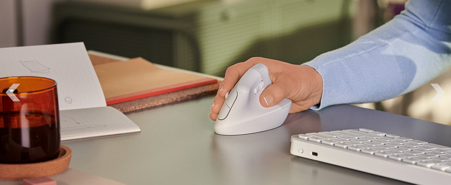 LOGITECH LIFT Left Vertical Ergonomic Mouse - GRAPHITE / BLACK - EMEA
