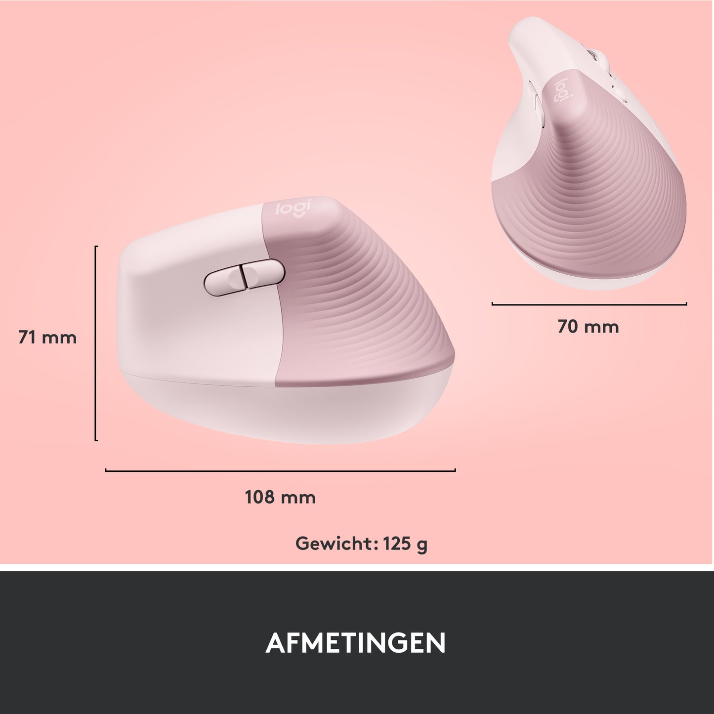 LOGITECH LIFT - ROSE/DARK ROSE - EMEA