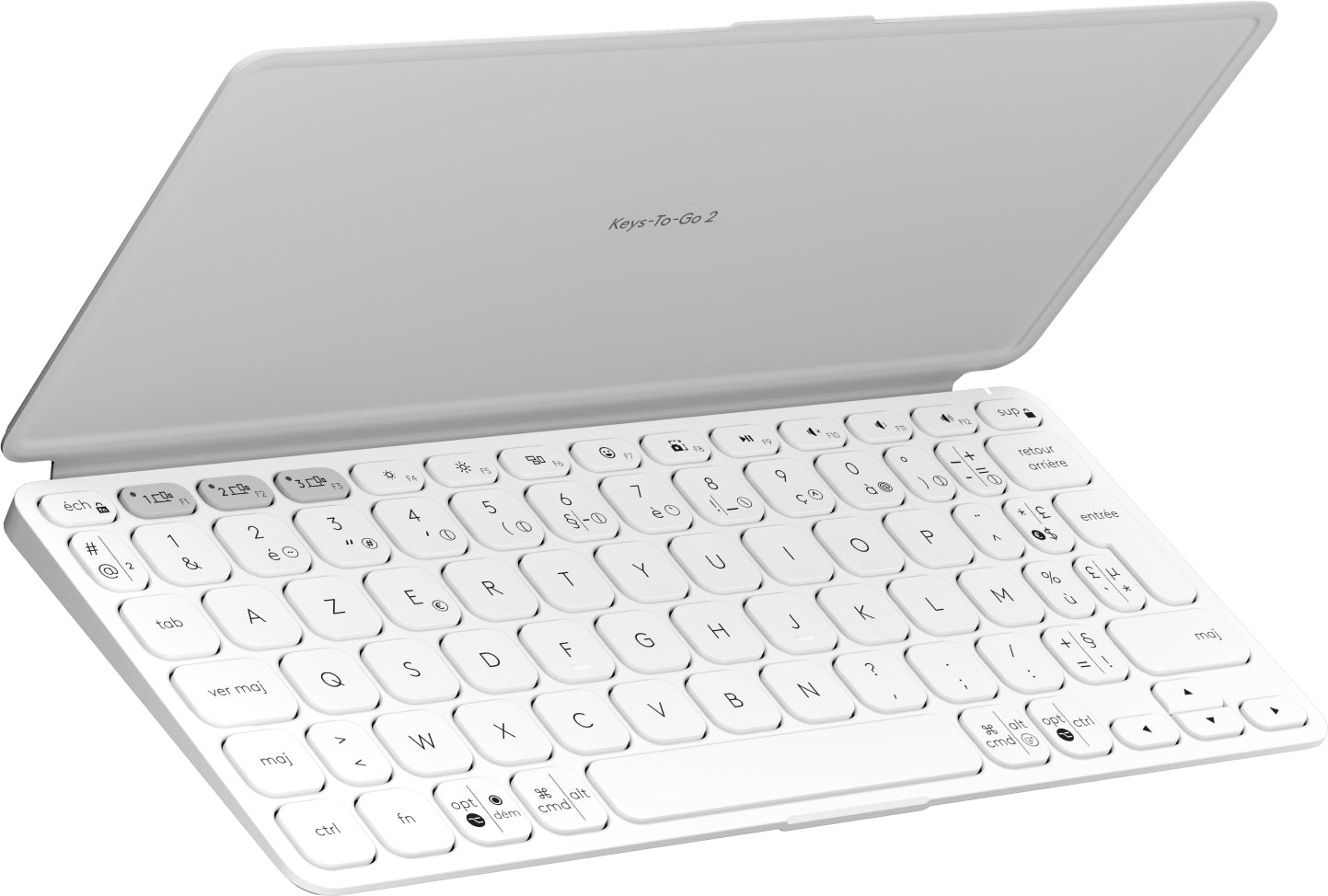 Logitech Keys-to-go 2 Universal - Pale grey - Azerty