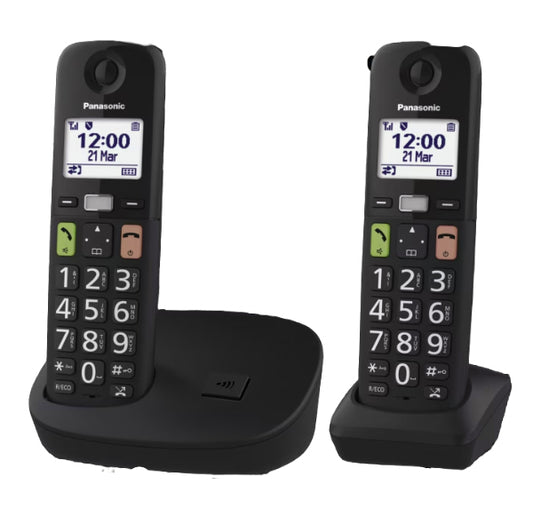 Panasonic Dect KX-TGU112EXB Duo Black