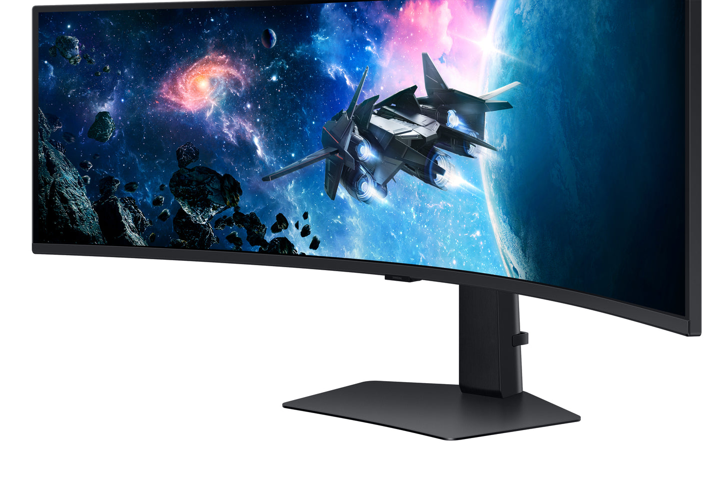 Samsung 49 Inch Dual QHD (5120x1440) curved monitor, 240Hz, 1ms, 2x HDMI, DisplayPort, HAS
