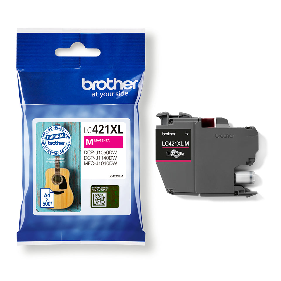 BROTHER 500-page high capacity Magenta ink cartridge for DCP-J1050DW MFC-J1010DW and DCP-J1140DW