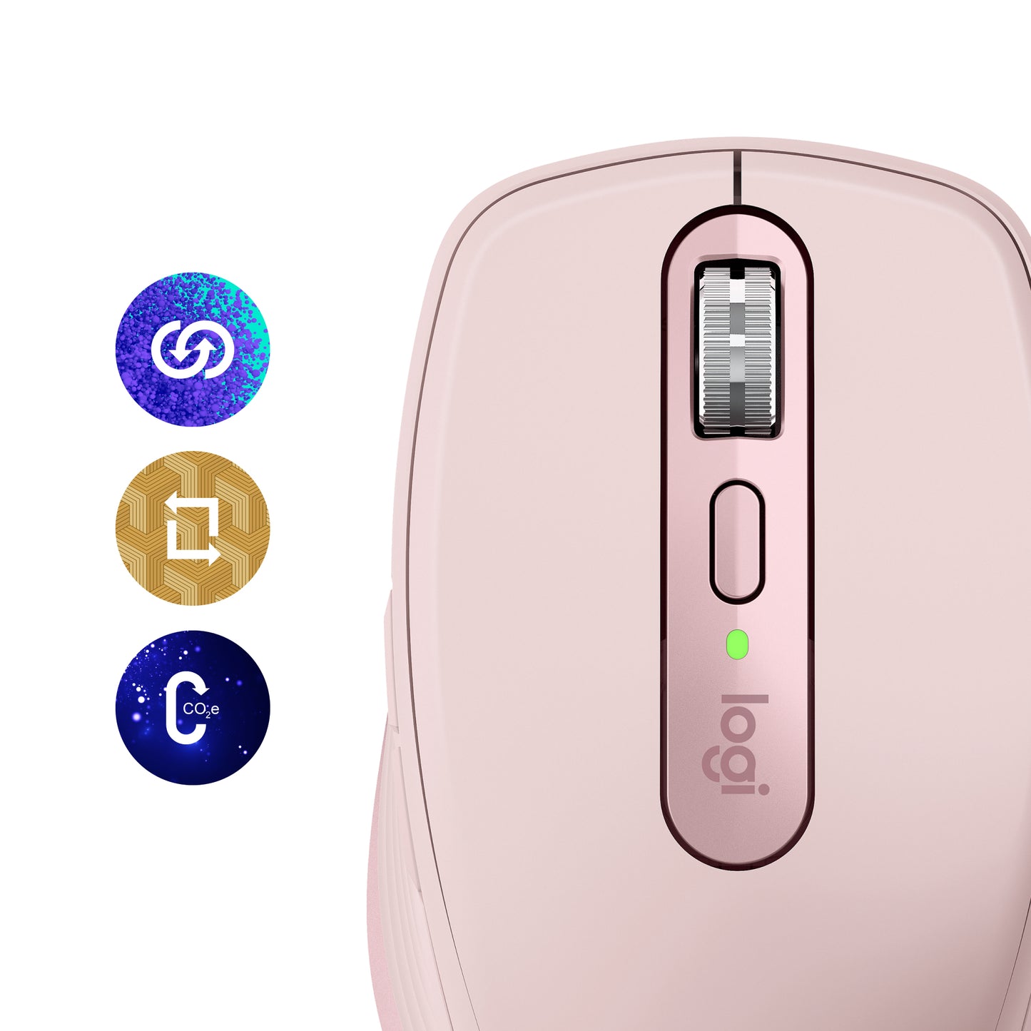 Logitech MX Anywhere 3S wireless mouse - Silent - Rose