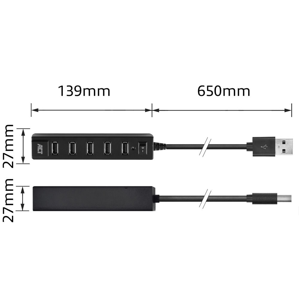 ACT USB2.0 HUB 7 PORT