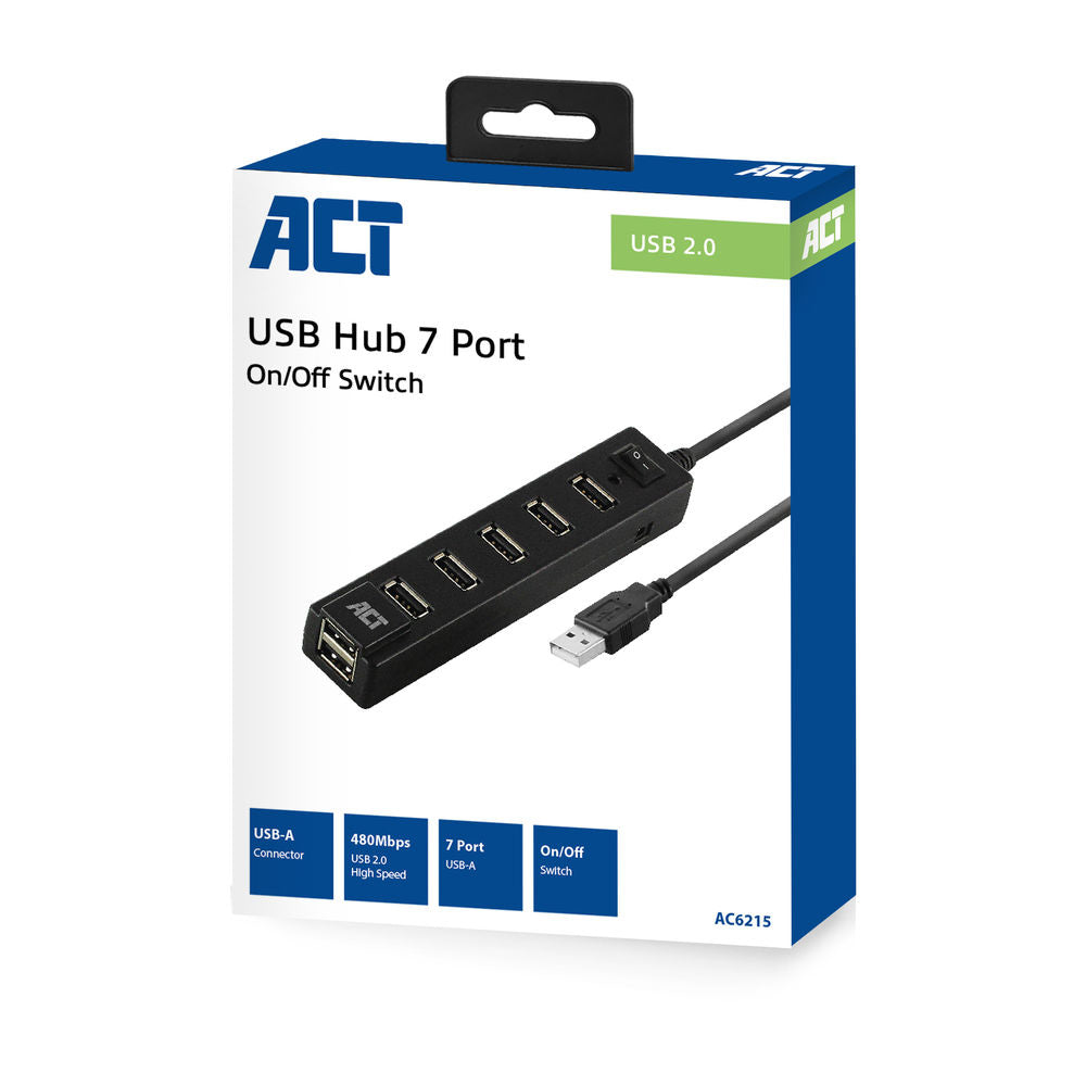 ACT USB2.0 HUB 7 PORT