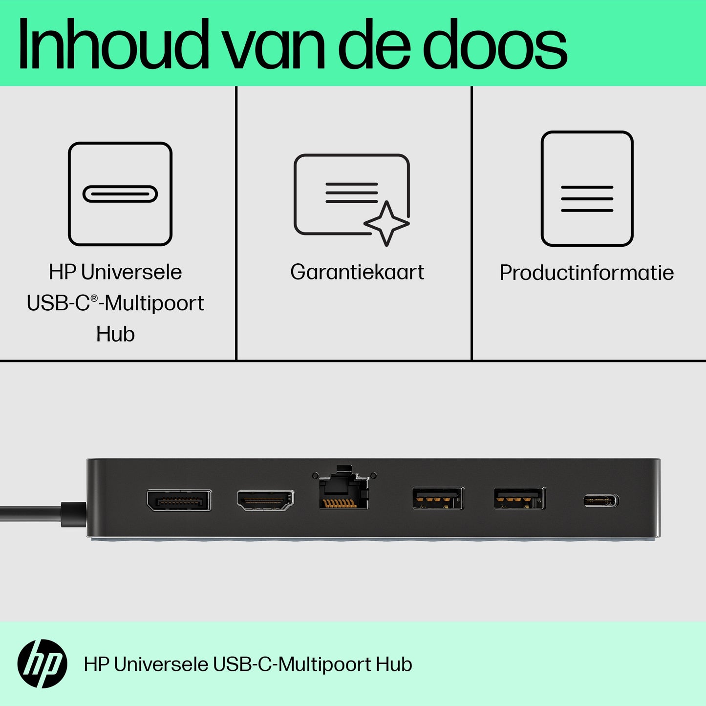 Multiport Hub HP Univ USB-C 50H98AA#ABB