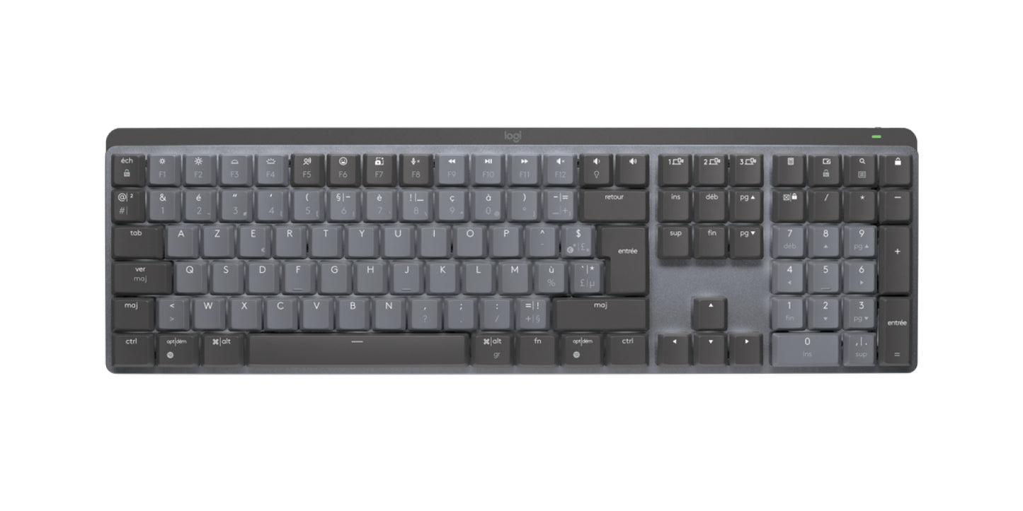 Logitech MX Mechanical Wireless Illuminated Performance Keyboard - GRAPHITE - FR Azerty