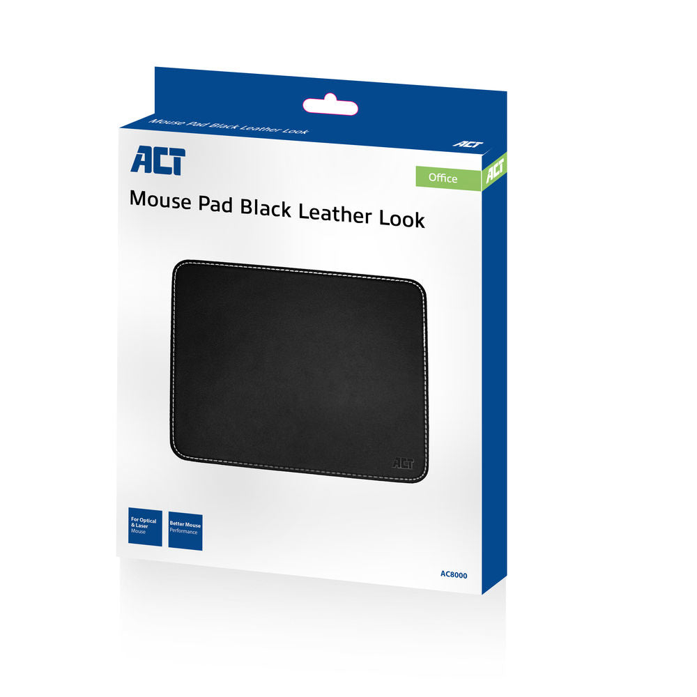ACT Mouse Pad Black leather look