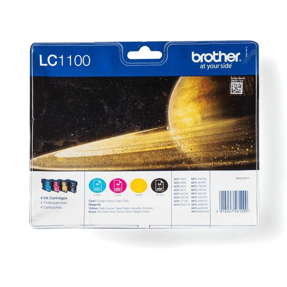 Brother LC1100VALBP inktcartridge pakket cyaan / magenta / geel / zwart