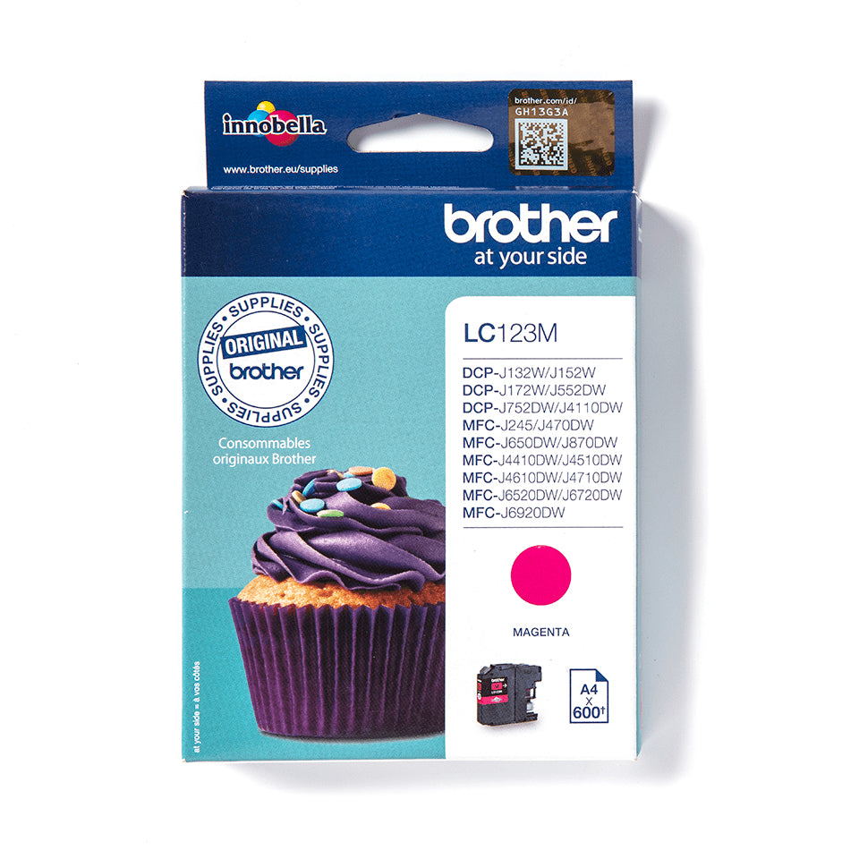 Brother LC123M inktpatroon magenta