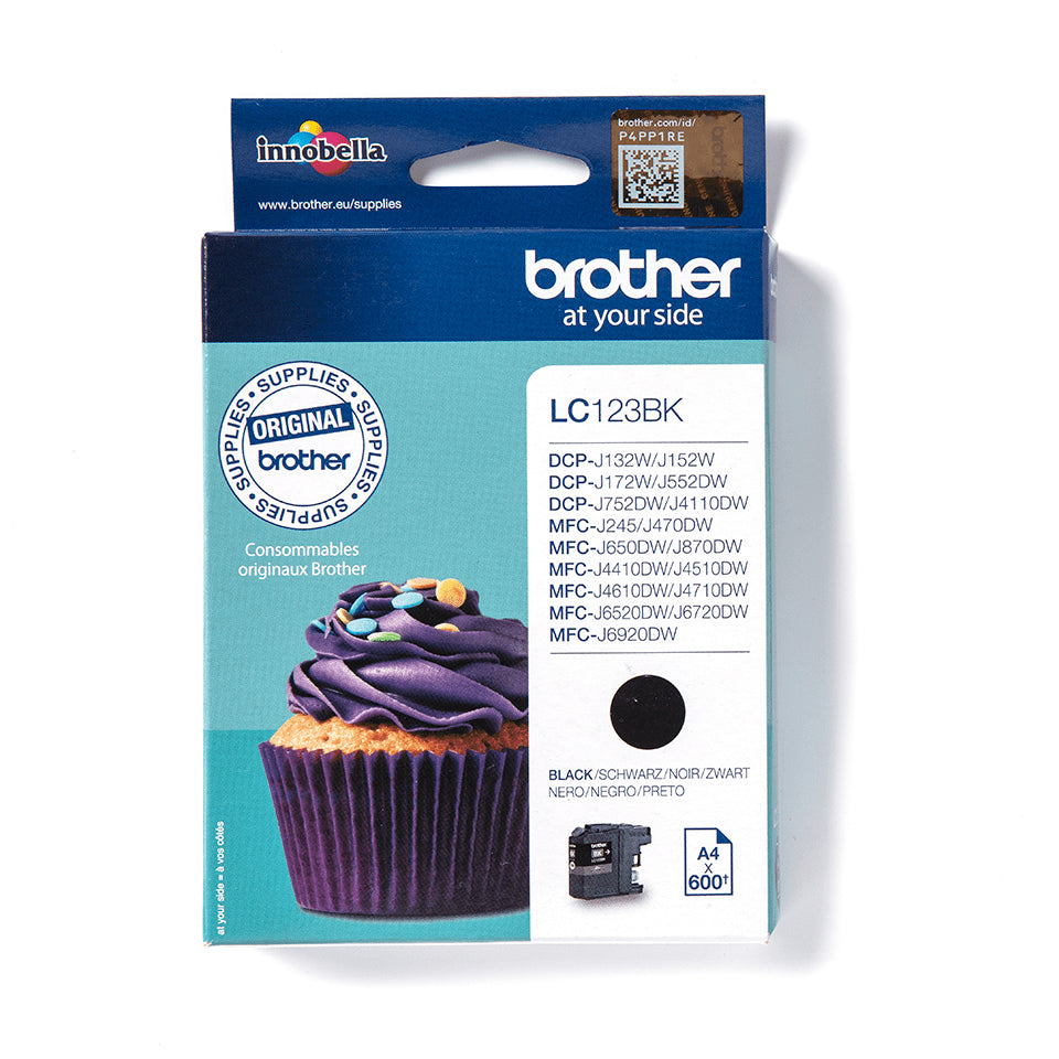 Brother LC123BK inktpatroon zwart