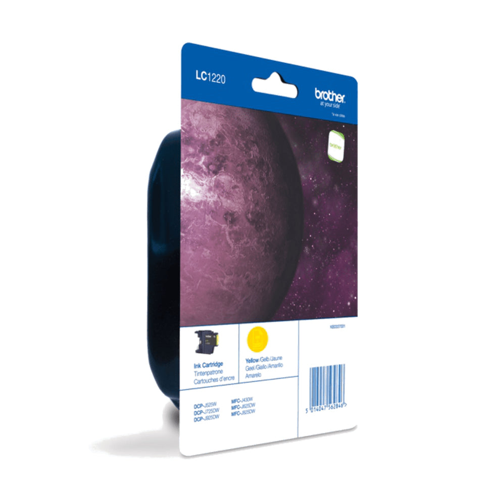 BROTHER LC-1220 inktcartridge geel standard capacity 300 pagina s 1-pack blister zonder alarm