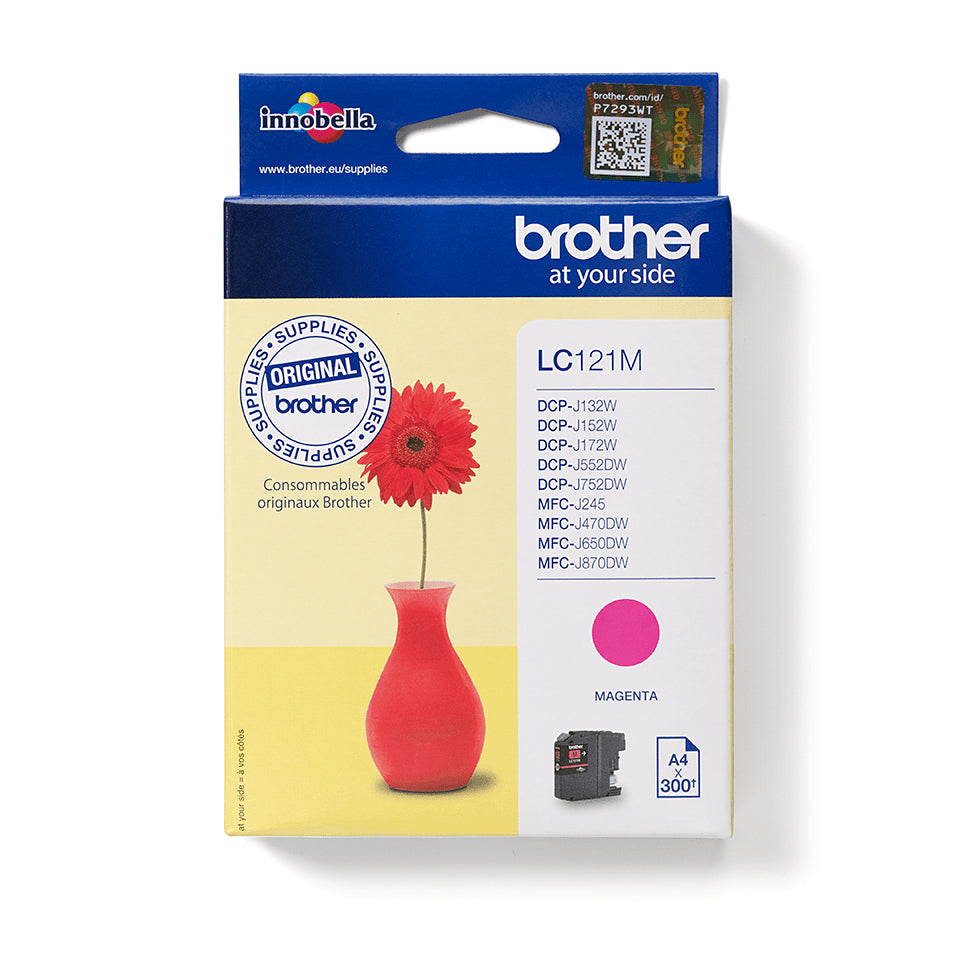 BROTHER LC-121 inktcartridge magenta standard capacity 300 paginas 1-pack