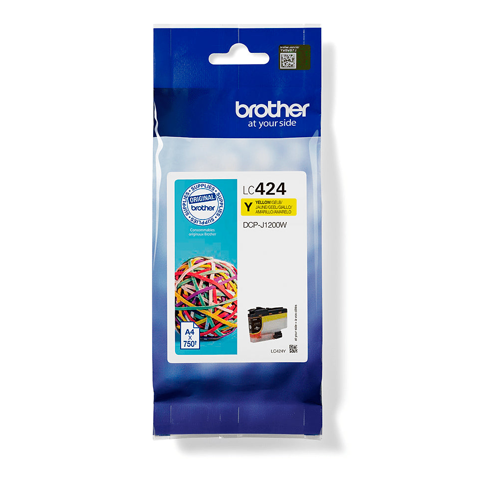 LC424Y Yellow ink cartridge - single 750 LC424Y