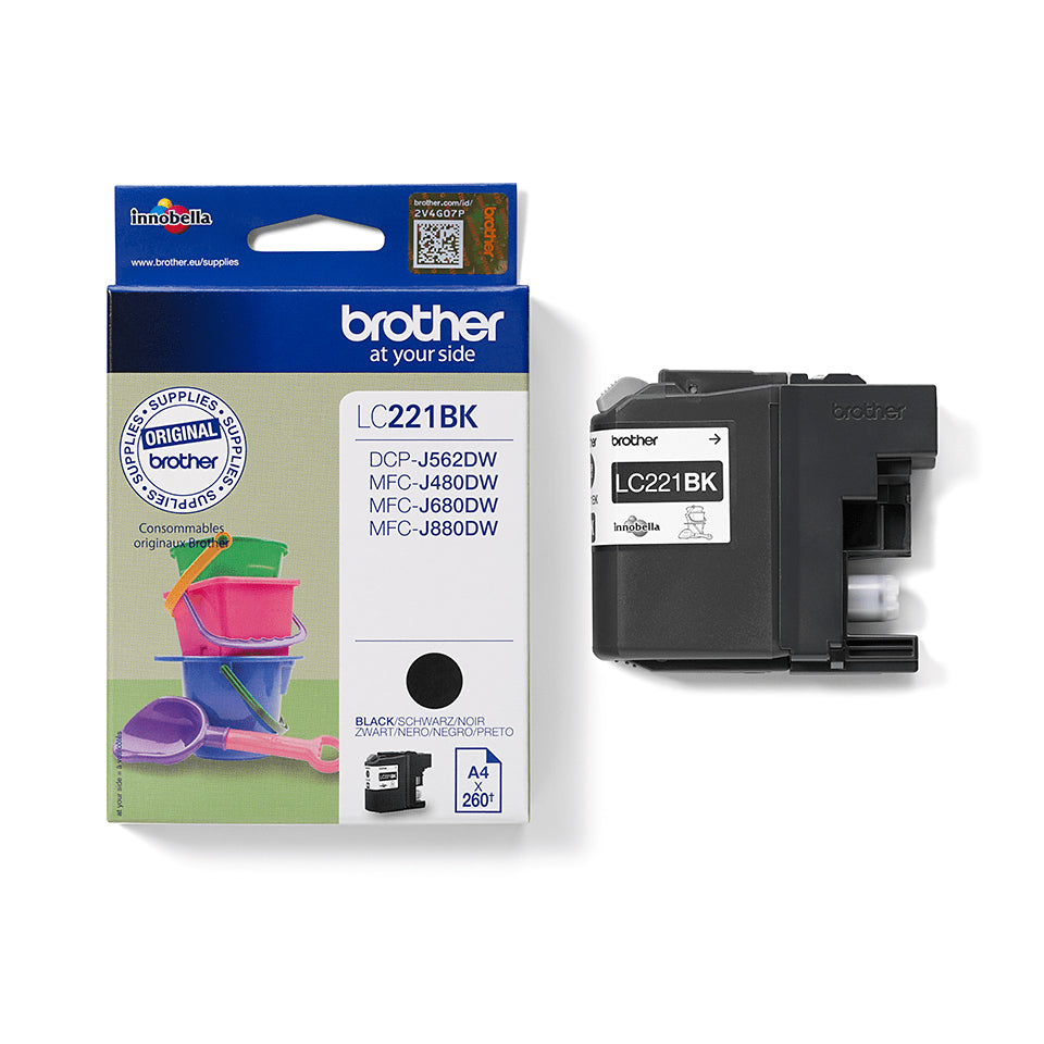 Brother LC221BK inktcartridge zwart