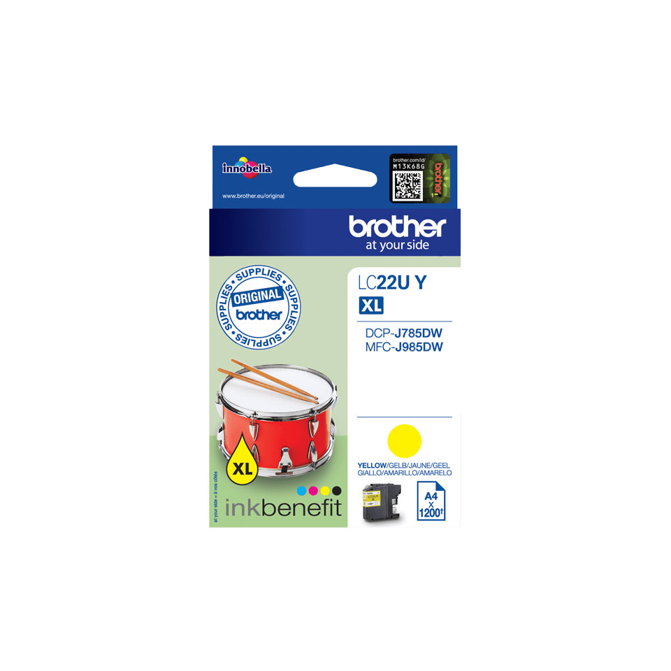 Brother LC-22UY inktcartridge geel