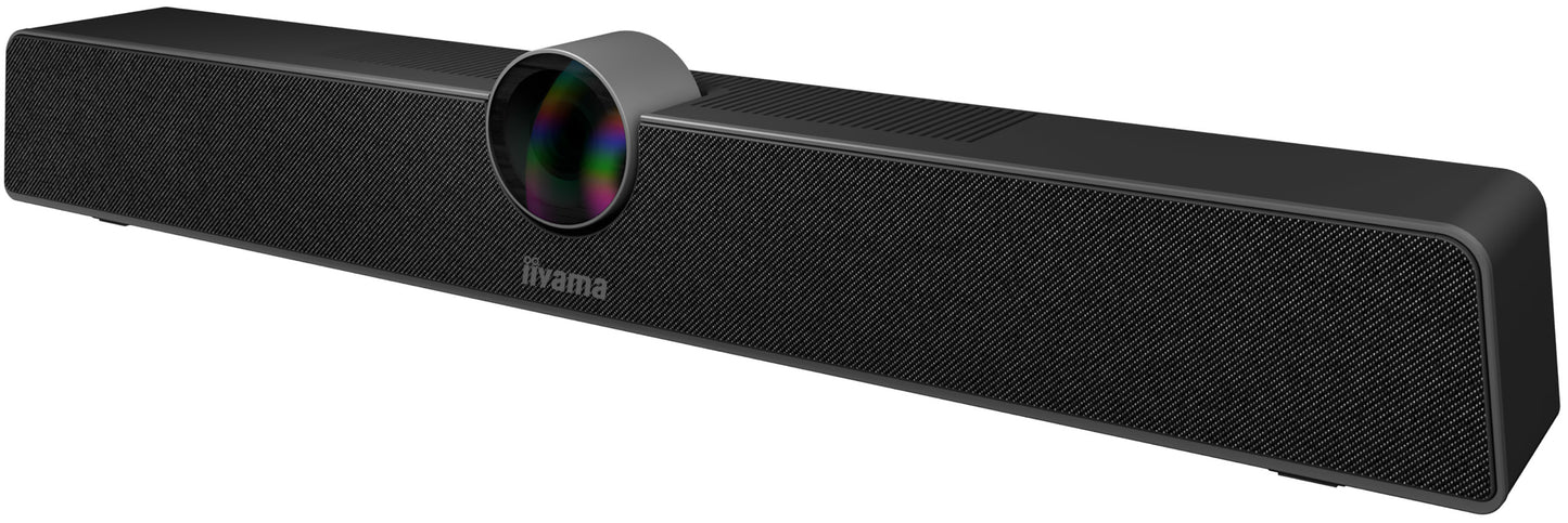 Camera and Speaker Bar, 4K UHD 120degree (dFov), 12MP sensor, Microphone 6 arrays with noise cancelling, digital zoom (5x), speaker 8W, easy