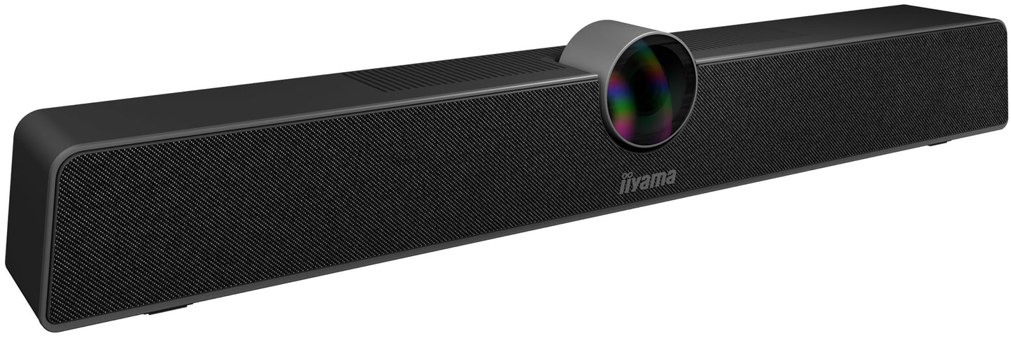 Camera and Speaker Bar, 4K UHD 120degree (dFov), 12MP sensor, Microphone 6 arrays with noise cancelling, digital zoom (5x), speaker 8W, easy