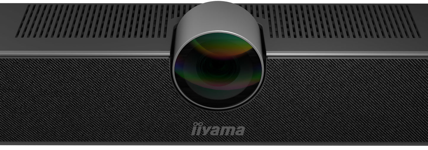 Camera and Speaker Bar, 4K UHD 120degree (dFov), 12MP sensor, Microphone 6 arrays with noise cancelling, digital zoom (5x), speaker 8W, easy