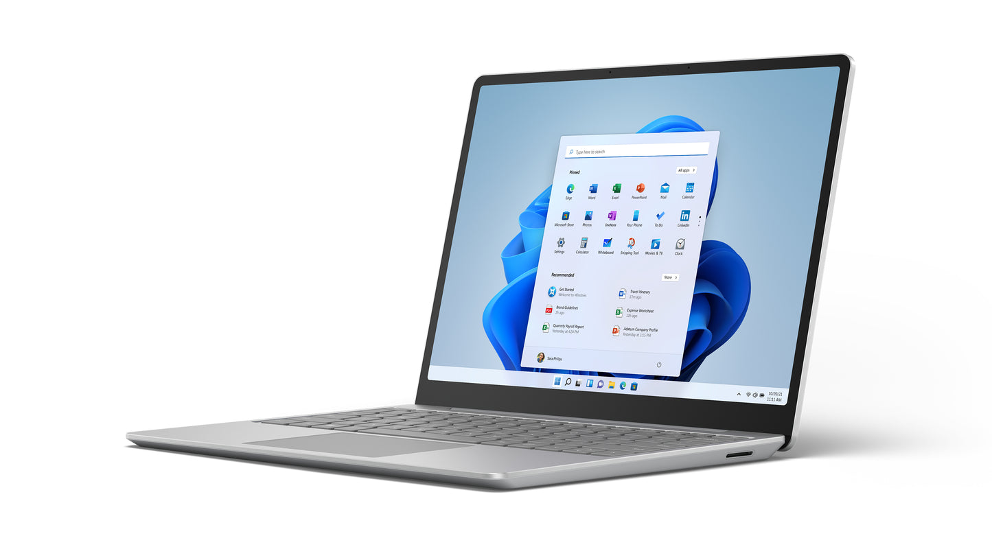 MS Surface Laptop Go 2 Intel Core i5-1135G7 12.4inch 8GB 256GB W11P Azerty Platinum