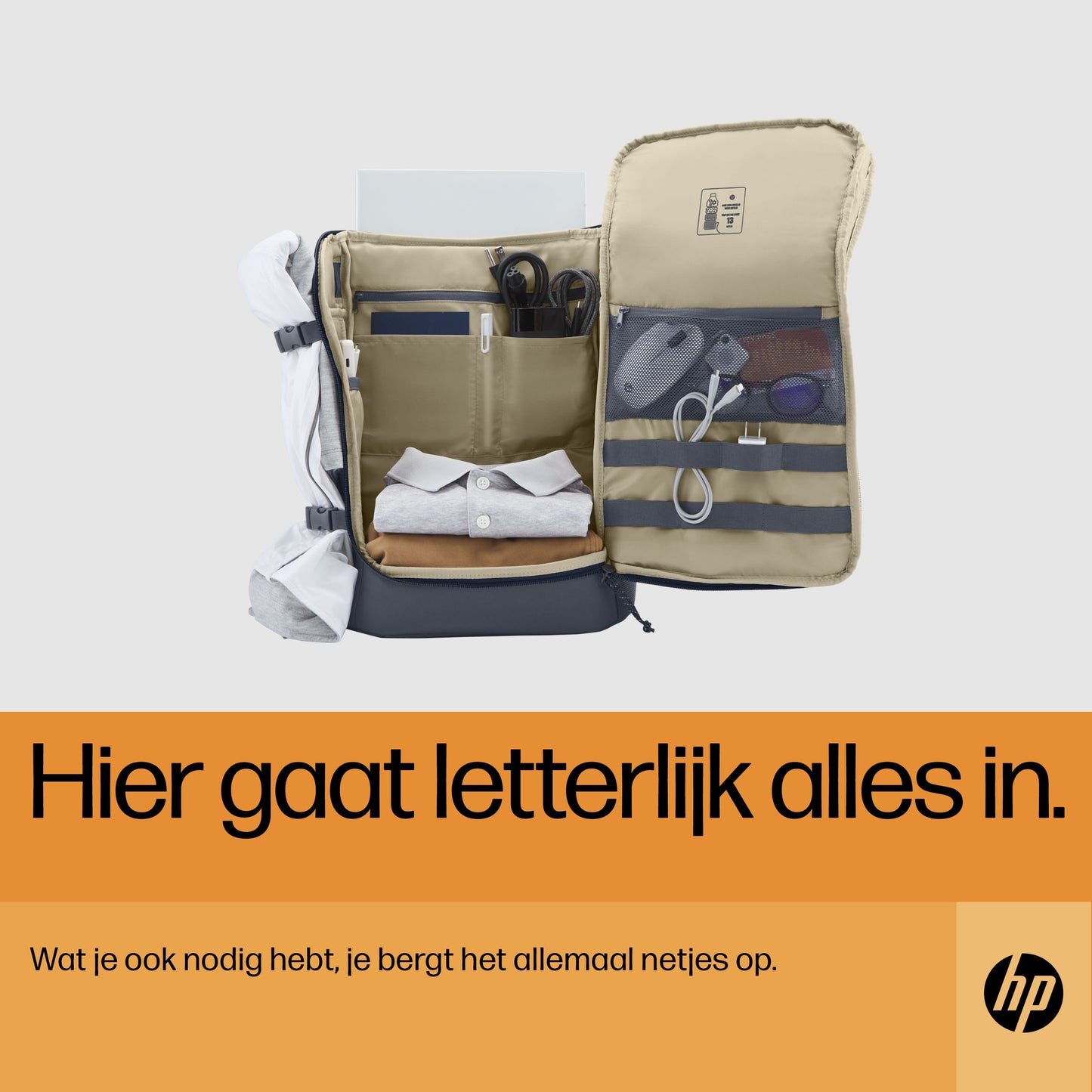 HP Travel 25L 15.6 Iron Grey Laptop Backpack