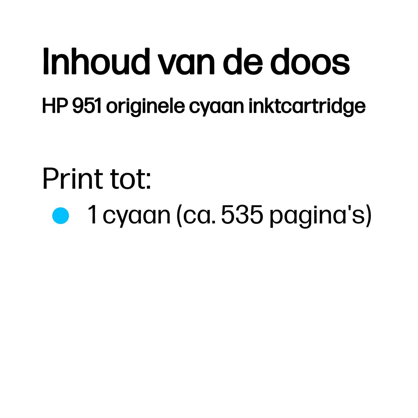 HP 951 Cyan Original Ink Cartridge