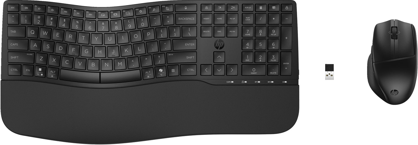 HP 680 Comfort Dual-Mode Keyboard and Mouse Combo BE AZERTY