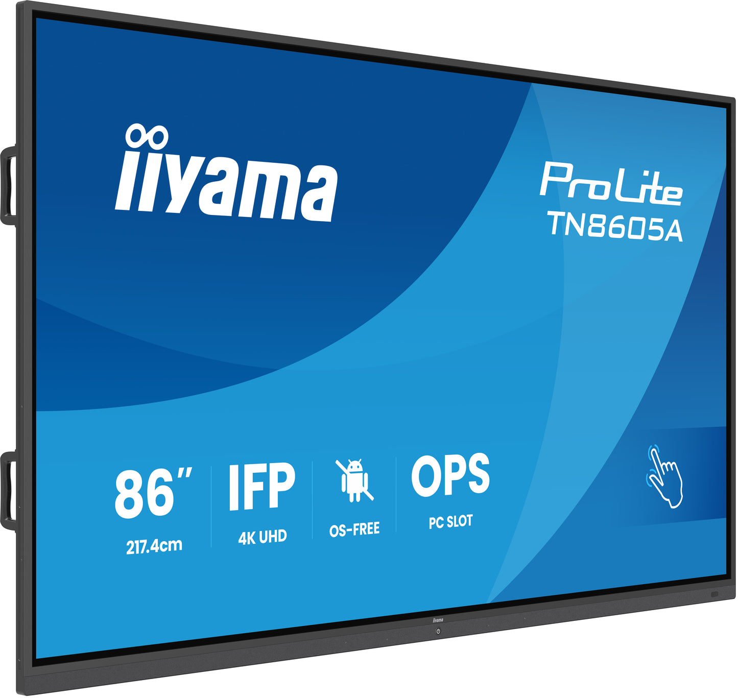 IIYAMA TN8605A-B1AG 86inch IFP OS-free 40-Points DeepContrast IR+ with Zero Gap - Air bonding Anti-glare and Bacteria coating